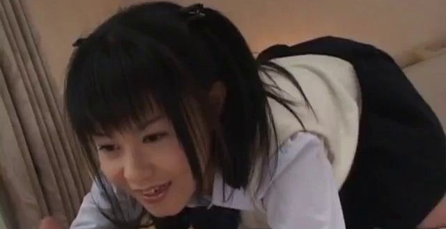 Konomi Asian schoolgirl enjoys playing with cock