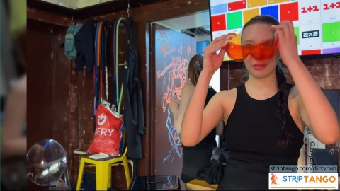 Freedom to Explore: Dive Deep Anonymously and Safely! These lesbians are working in a cafe. But what they do behind closed doors