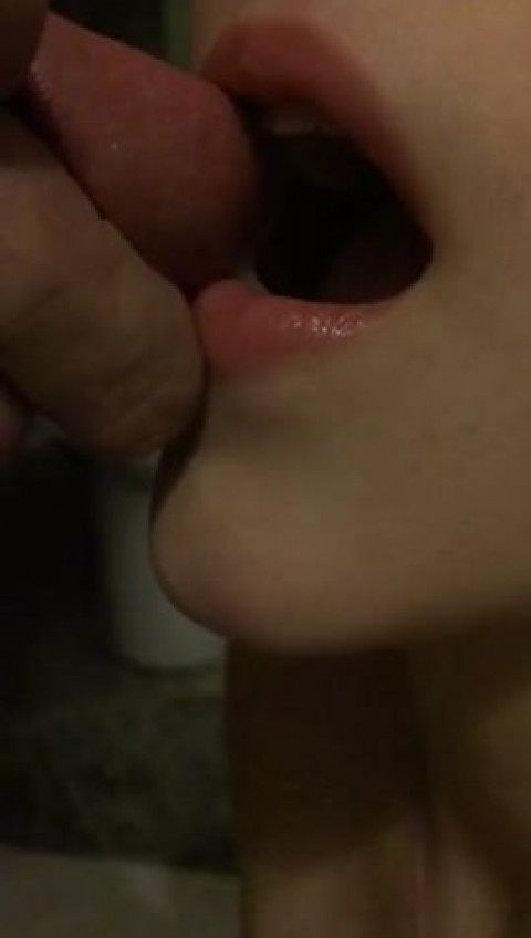 CUMMING SLOWLY IN MY BOYS MOUTH