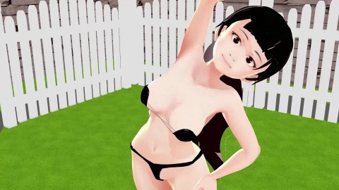 Cocoa Anime girl got soaked.