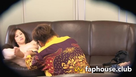 Naughty Japanese MILF in Slutty Underwear Gets Fucked by Chubby Boy