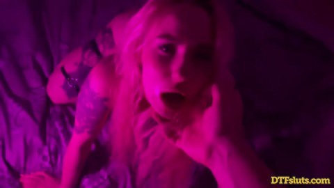 Dtfsluts Bella Mur Neon Sex Hot Blonde Sex