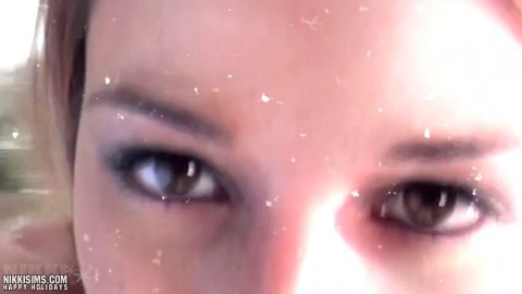 Nikkisims Nikki Christmas Full Lewd Tit Cum