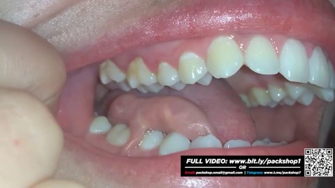 Evil woman chews on live rat puppies for pleasure - Vore Giantess