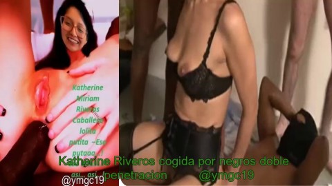Katherine Riveros se entrega a negros pijudos