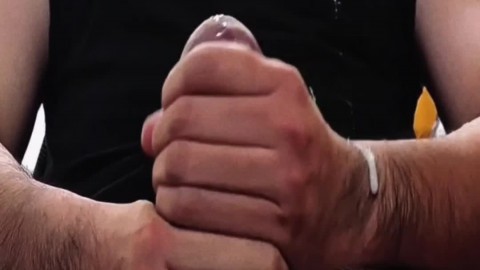 hairy married man's massive cumshot