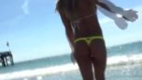 Meetmadden Yellow Bikini Bottom Vertical Lewd Amazing Cock Sucker
