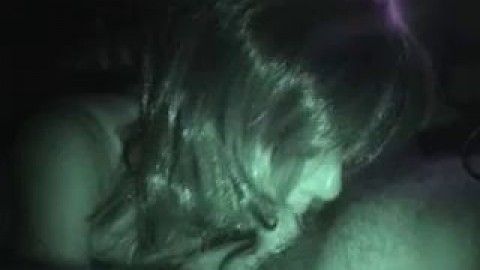 Donna SUCKS A COCK OFF with a wig on