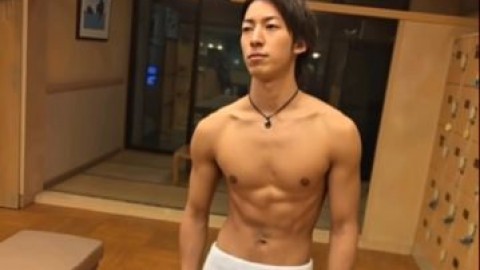 男 脱衣所 バスタオル3