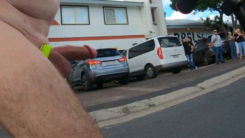 WNBR Byron Bay public erection for the cheering crowd