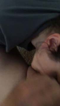 Amateur Latina sucking his balls then gets her mouth filled with his cum