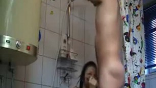  russian bitch from online shower fuck