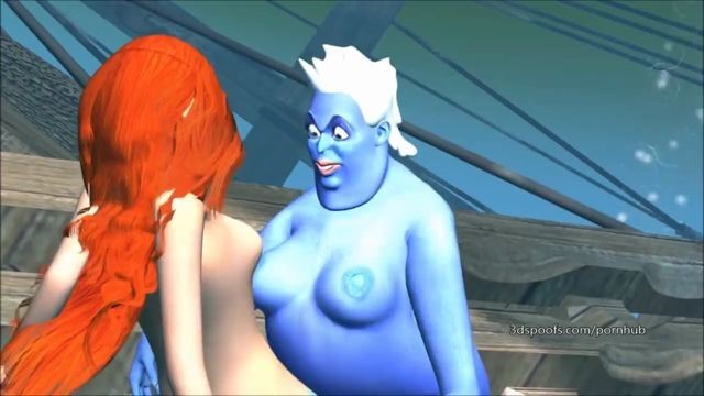 Wild little mermaid gets fucked senseless part 2 3D