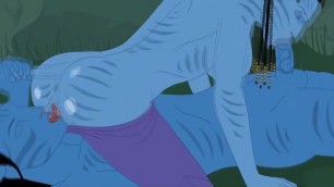 Avatar Fuck the Water airbender cartoon monster porn