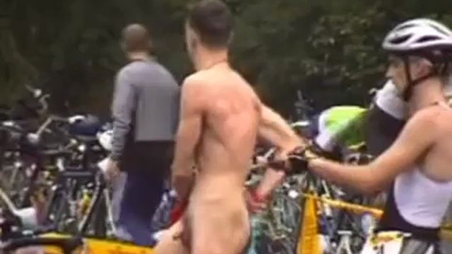 IRONMAN CHANGING HIDDEN CAM TRIATHLETES