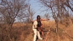 Chubby African Slave Gets Tortured Outdoors
