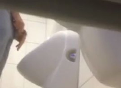 Hidden Cam in Locker Room Urinals