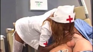 charming mocha nurse blows big vanilla dick HI