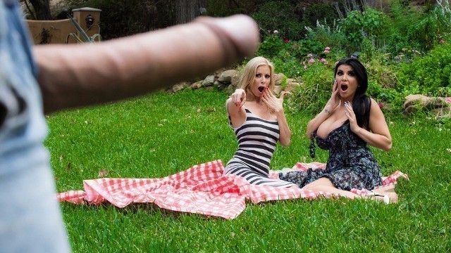 Hot Milfs Alexis Fawx And Romi Rain Сaught Pervert In The Park And Fucked Him