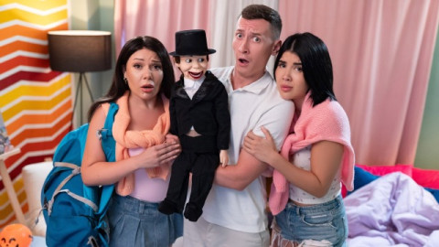 FakeHostel - The Haunted Dirty Dummy (Halloween) With Lady Dee, Lola Bratz, Charlie Dean