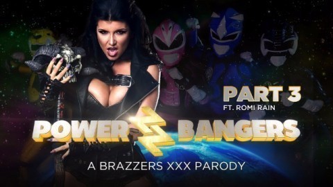 Brazzers - Power Bangers A XXX Parody Part 3 With Powerful Romi's Rain Pussy